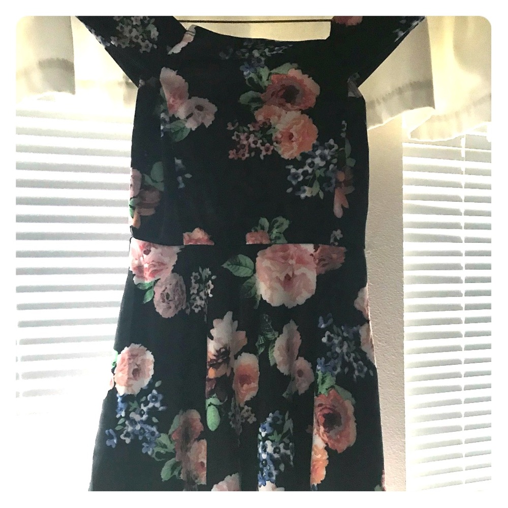 Off the shoulder floral dress